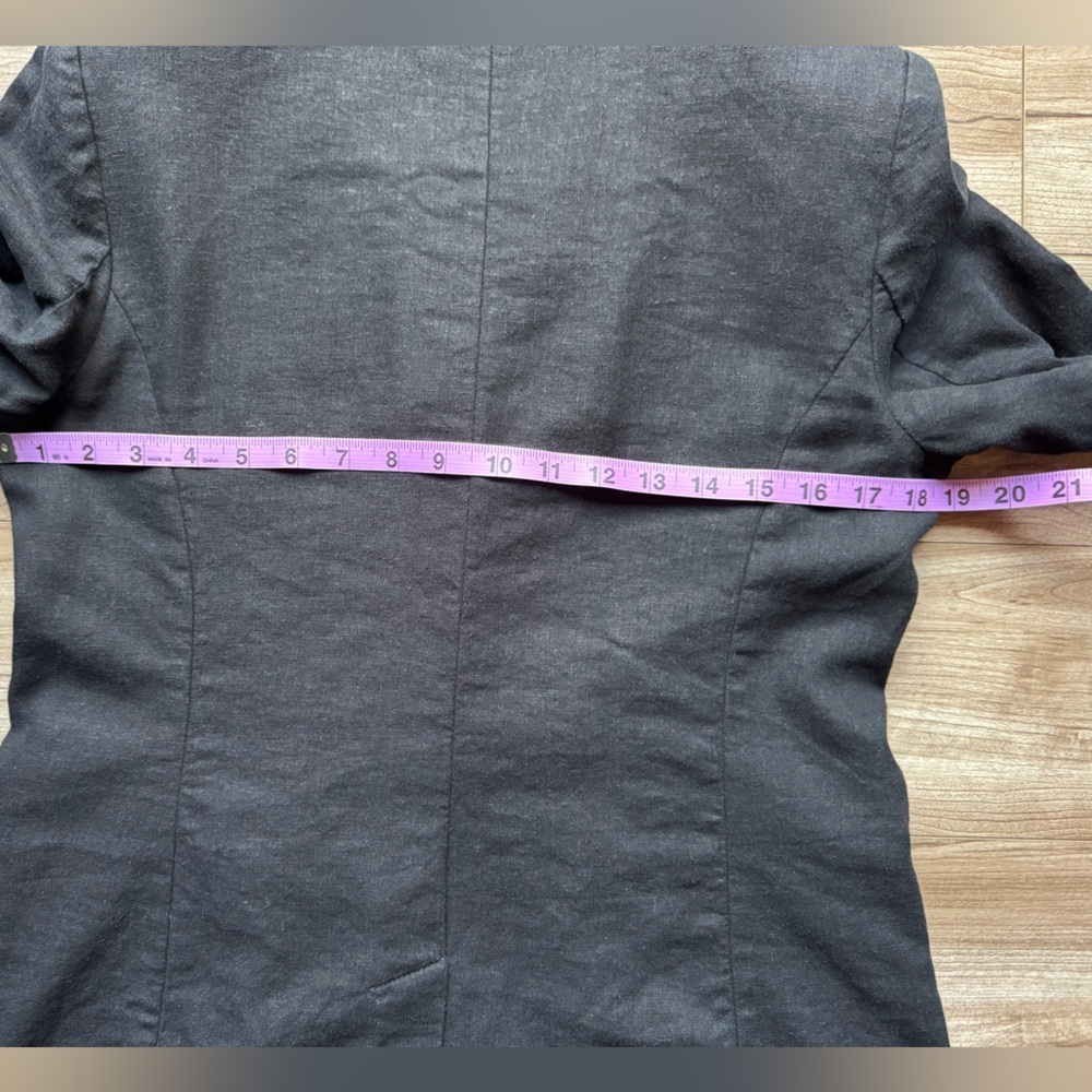 Free People Flared Sleeve Blazer Black Size Small Linen blend - Picture 15 of 15